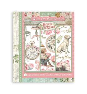 House of Roses – Printed Decorative Rub on selection for Art and Craft