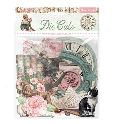 House of Roses – Printed decorative Die cuts for Art and Craft
