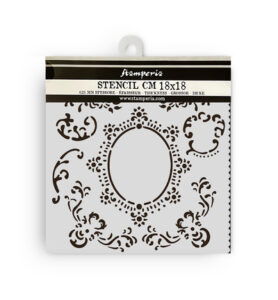 House of Roses – Thick stencil – Border with frame