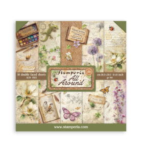 All Around – Scrapbooking Printed Small Pad for Art and Craft – 10 sheets
