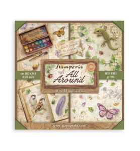 All Around – Scrapbooking Printed Pad for Art and Craft Single face – 22 sheets