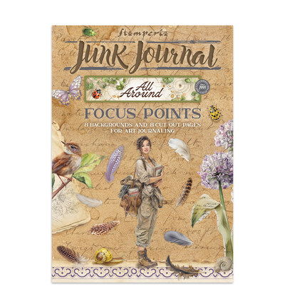 All Around – Printed Art Junk Journal Focus Points for Art and Craft A5