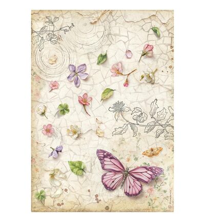 All Around – Printed A4 Rice paper for Art and Craft – Butterfly