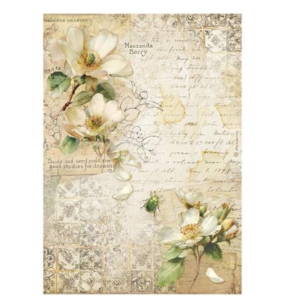 All Around – Printed A4 Rice paper for Art and Craft – Camellia
