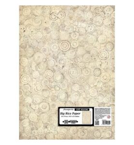 All Around – Printed Rice paper for Art and Craft cm 50×70 – Rings
