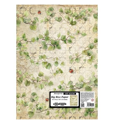 All Around – Printed Rice paper for Art and Craft cm 50×70 – Ivy