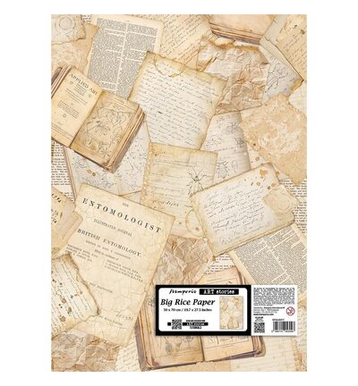 All Around – Printed Rice paper for Art and Craft cm 50×70 – Letters