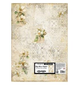 All Around – Printed Rice paper for Art and Craft cm 50×70 – Camellia