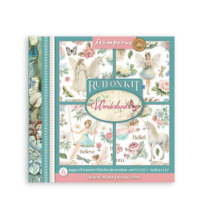 Wonderland – Printed Decorative Rub on kit for Art and Craft