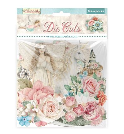 Wonderland – Printed decorative Die cuts for Art and Craft