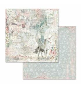 Wonderland – Scrapbooking Double face sheet – Unicorn fantasy