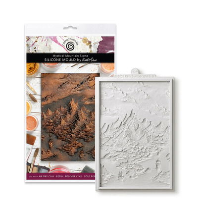 Cosmic Shimmer Mystical Mountain Scene Silicone Mould