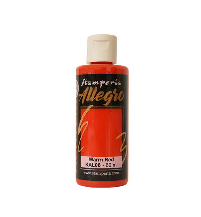 Stamperia – Allegro Acryl Paint 60ml – Warm red