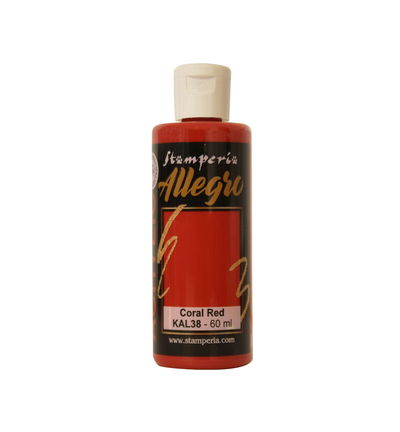 Stamperia – Allegro Acryl Paint 60ml – Coral red