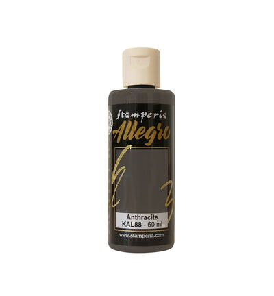 Stamperia – Allegro Acryl Paint 60ml – Anthracite