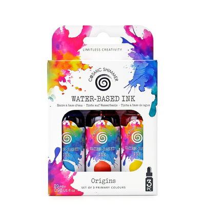 Cosmic Shimmer Inktset op waterbasis – Origins Primary Colours