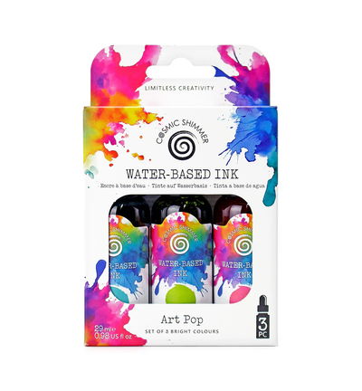 Cosmic Shimmer Inktset op waterbasis – Art Pop Bright Colours
