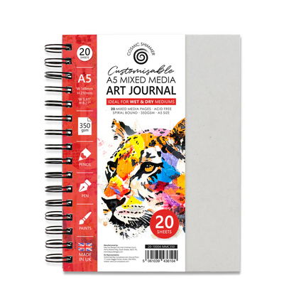 Cosmic Shimmer Aanpasbaar mixed media art journal – A5 350 gsm