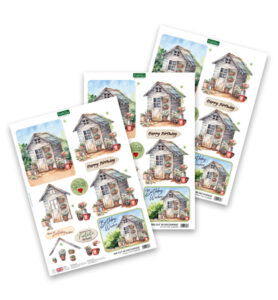 Die-cut decoupage – Summer Shed