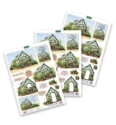 Die-cut decoupage – Summer Greenhouse