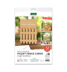 Picket Fence kaarten en enveloppen – Kraft 127 x 178 mm