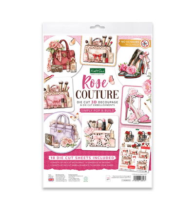 Katy Sue Designs Decoupage- en embellishmentcollectie – Rose Couture