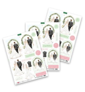 Katy Sue Designs 3D die-cut decoupage – Bride & Groom