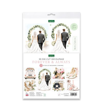 Katy Sue Designs 3D die-cut decoupage – Forever & Always