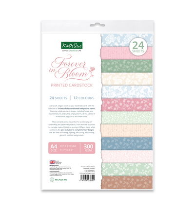 Katy Sue Designs Bedrukt cardstock – Forever in Bloom