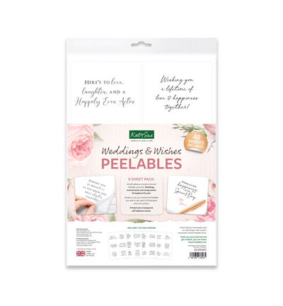 Katy Sue Designs Peel-off stickers – Weddings & Wishes