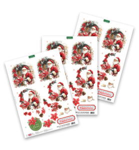 Katy Sue Designs 3D die-cut decoupage, Santa’s Seasonal Visit
