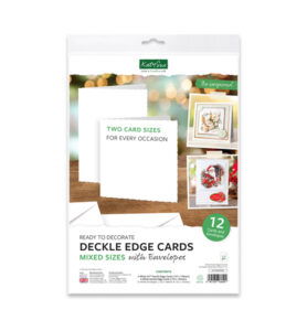 Katy Sue Designs Kaarten en enveloppen, wit met deckle-rand