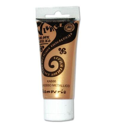 Stamperia – Acrylic Vivace Paint 60ml – Metallic Red Gold