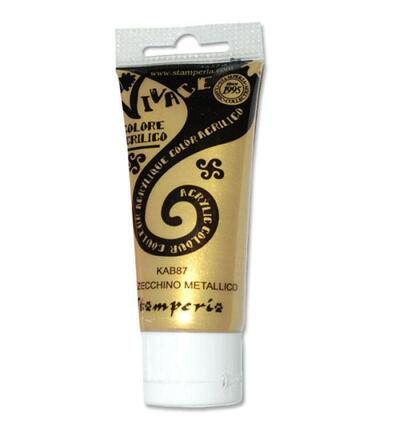 Stamperia – Acrylic Vivace Paint 60ml – Metallic Gold Coin