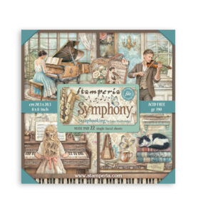Symphony – Scrapbooking Printed Pad for Art and Craft Single face – 22 sheets