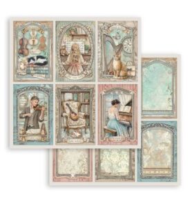 Symphony – Printed Double Face scrapbooking sheet for Art and Craft – 6 Cards