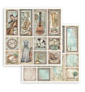 Symphony – Foglio stampato double face per scrapbooking, per arti e mestieri – Carte assortite