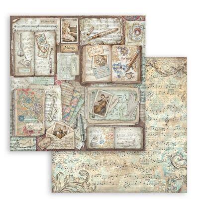 Symphony – Printed Double Face scrapbooking sheet for Art and Craft – Books