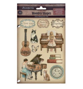 Symphony – Printed decorative Wooden shape for Art and Craft