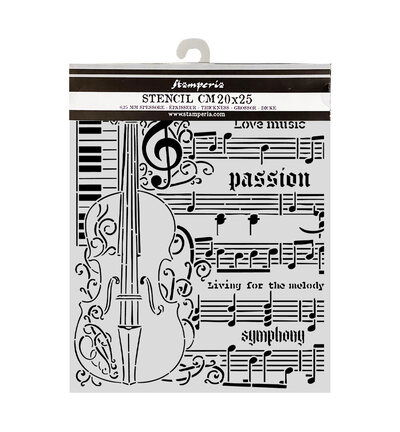 Symphony – Cut laser stencil for Art and Craft – Violin