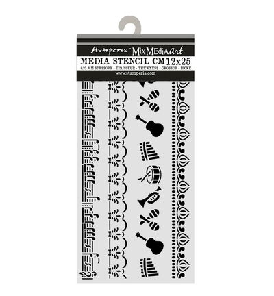 Symphony – Cut laser stencil for Art and Craft – Borders