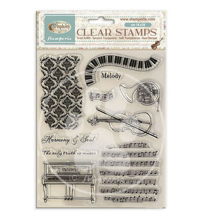 Symphony – Decorative Acrylic stamp 14×18 design for Art and Craft