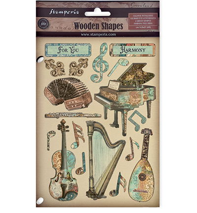 Music – Colored Wooden shape