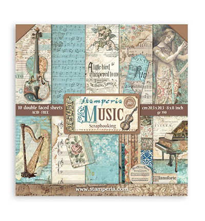 Music – Scrapbooking Small Pad Music – 10 sheets