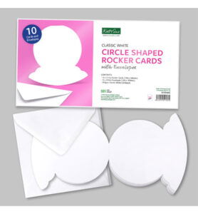 Katy Sue Designs Circle Rocker kaarten en enveloppen, wit