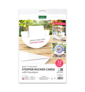 Katy Sue Designs Stepper Rocker kaarten en enveloppen, wit