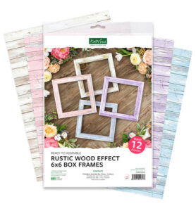 Katy Sue Designs Box frames, Rustic Wood Effect 6×6