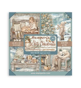 White Christmas – Scrapbooking Printed Pad for Art and Craft Single face – 22 sheets
