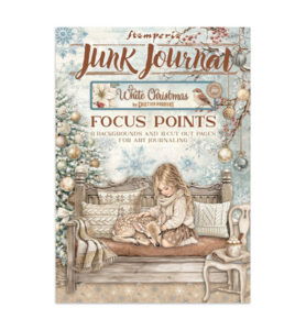 White Christmas – Printed Art Junk Journal Focus Points for Art and Craft A5