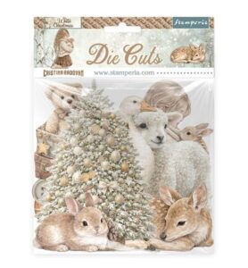 White Christmas – Printed decorative Die cuts for Art and Craft
